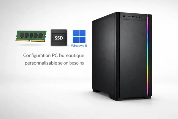 Configuration PC bureautique personnalisable Configuration PC bureautique personnalisable selon besoins