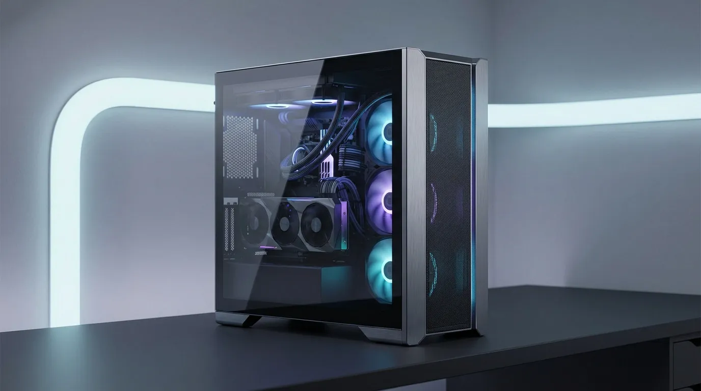 Boîtier PC gamer avec airflow optimisé et refroidissement silencieux en 2026
