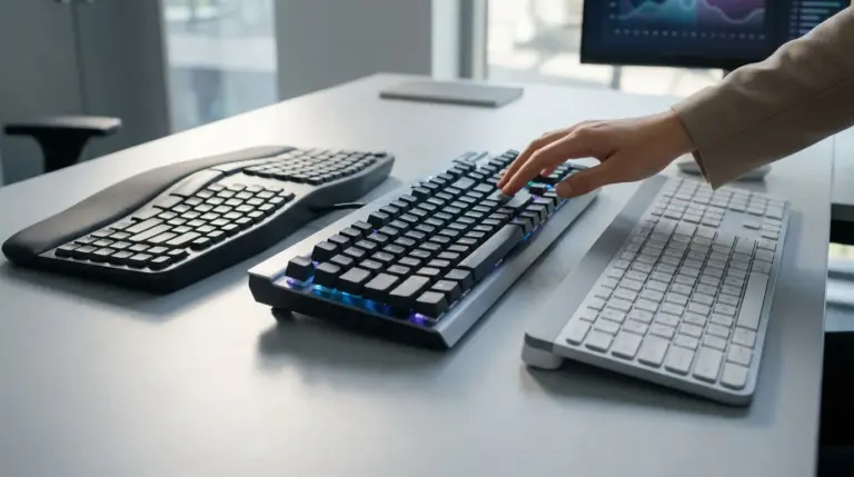 Comparaison de claviers PC pour la bureautique, le gaming et le confort de frappe