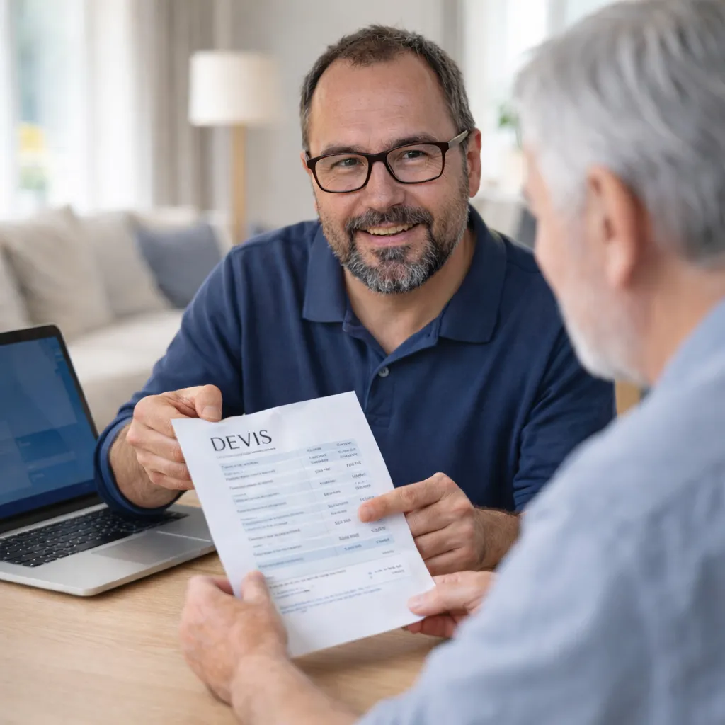 Présentation d’un devis de dépannage informatique avec tarifs annoncés à l’avance