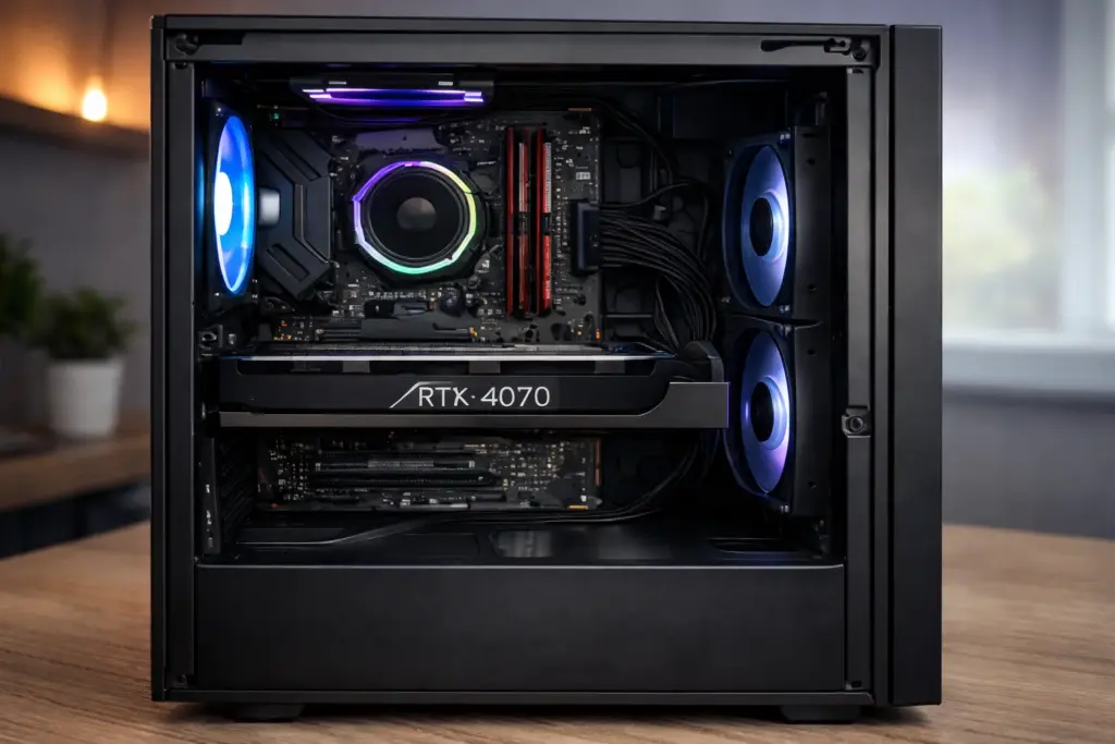 PC de jeu avec carte graphique RTX-4070