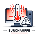 Icône surchauffe PC