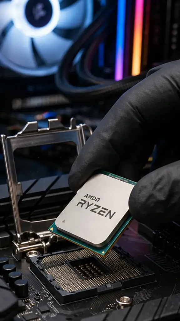 Installation d'un processeur AMD Ryzen