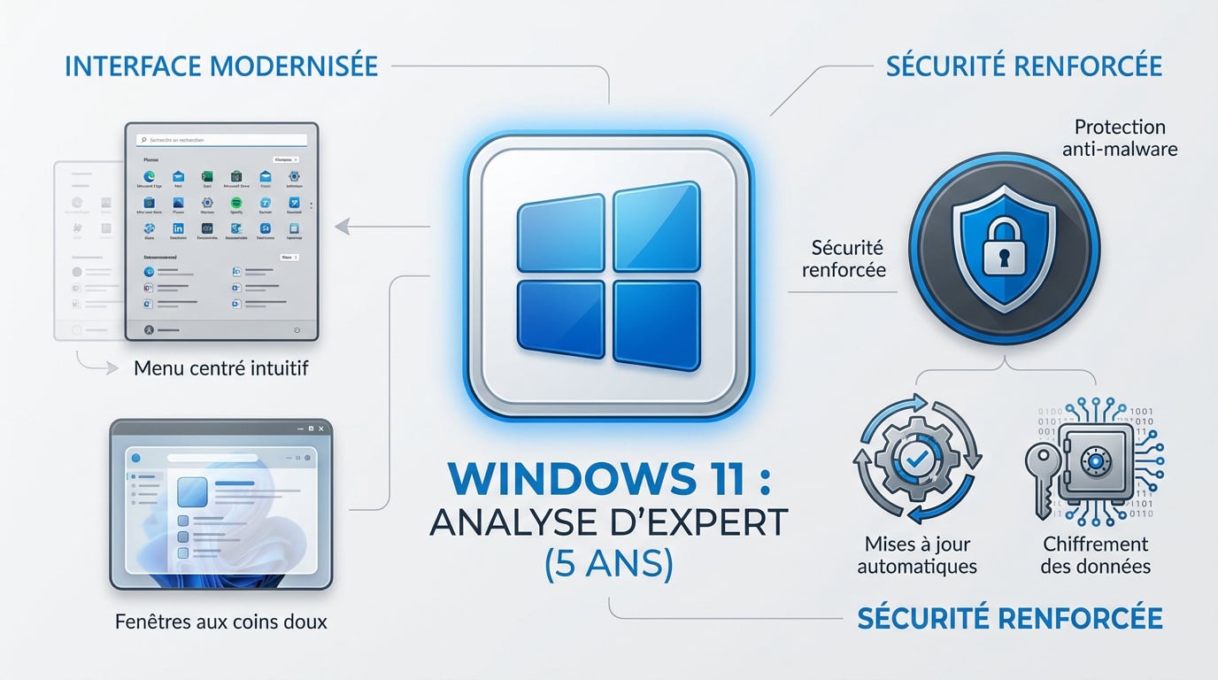 Analyse d'un expert informatique sur la mise à jour Windows 11 après cinq ans d'utilisation